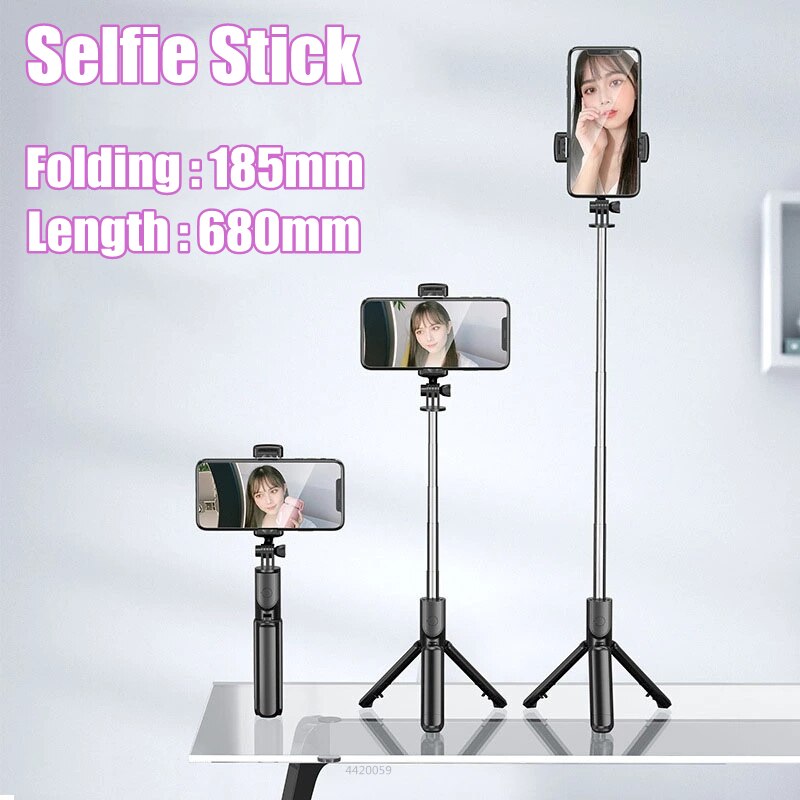 Foldable Wireless Bluetooth Selfie Stick