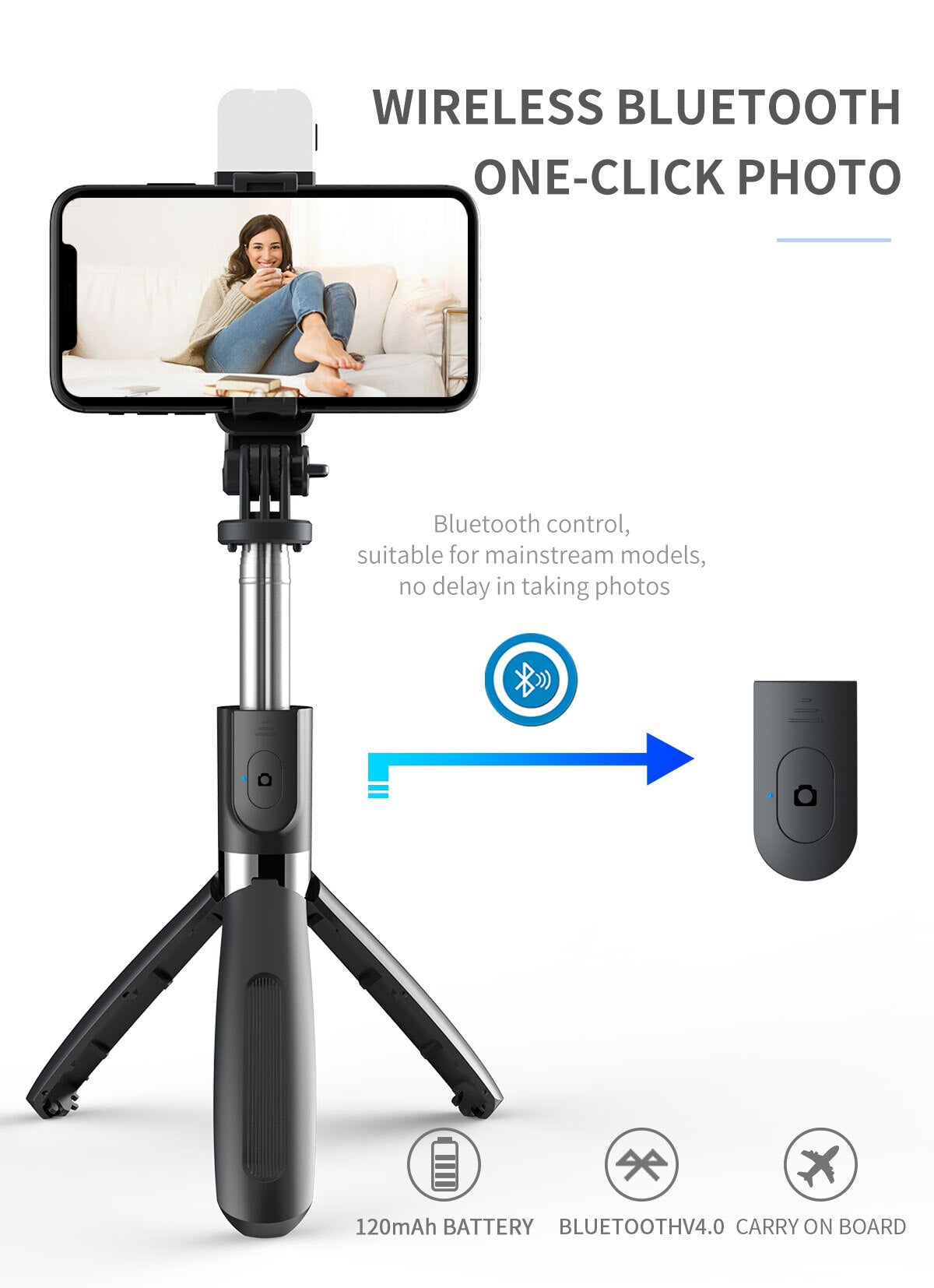 Wireless Bluetooth Handheld Gimbal Stabilizer