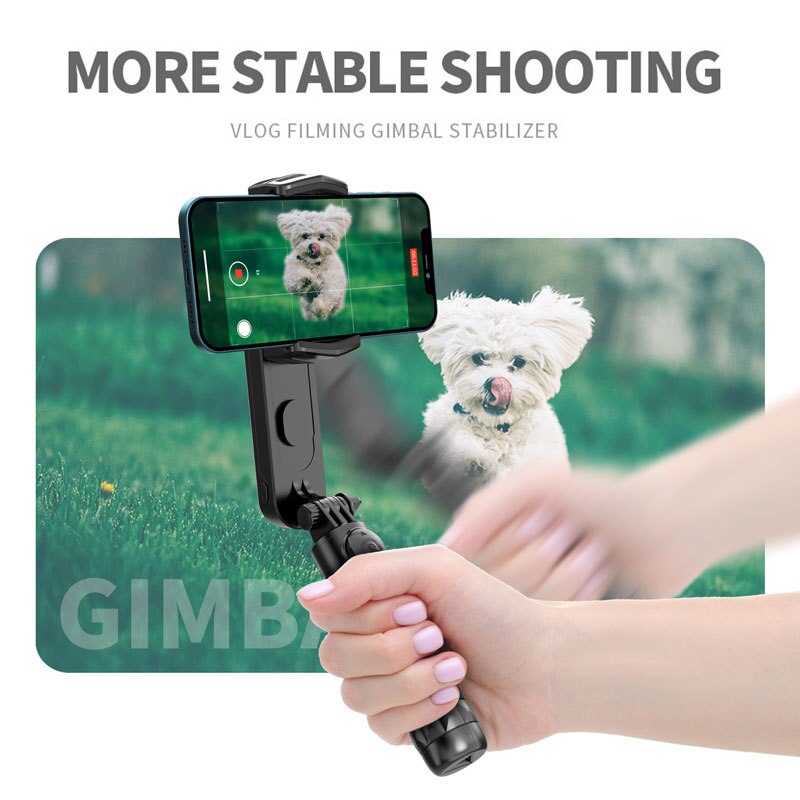 Gimbal Stabilizer Selfie Stick Tripod with Fill Light