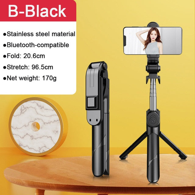 Bluetooth-compatible Wireless Selfie Stick Mini