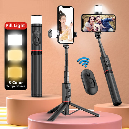 Fill Light Smart Phone Stand Portable Tripod