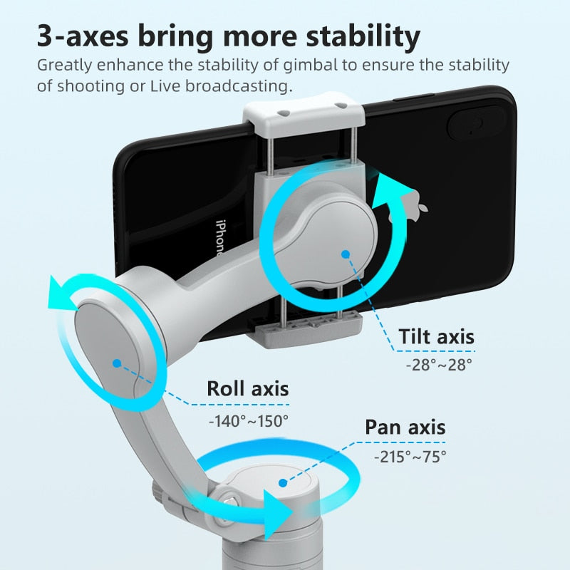 3-Axis Foldable Smartphone Handheld Gimbal