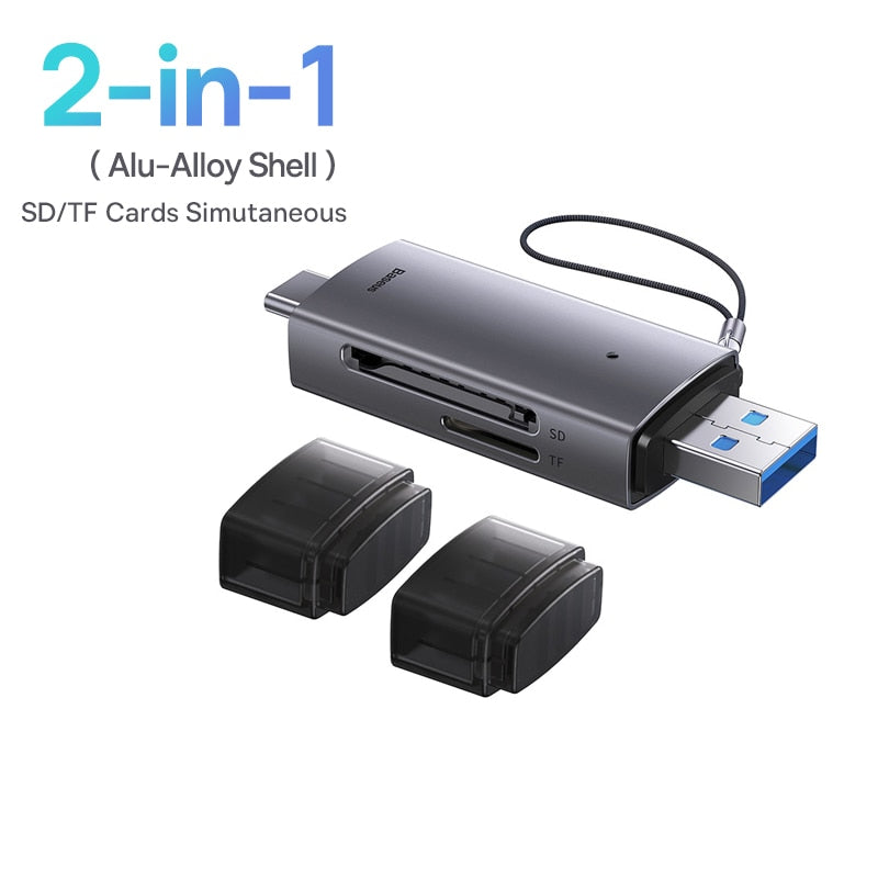 USB C & USB3.0 to SD Micro SD TF Memory Card