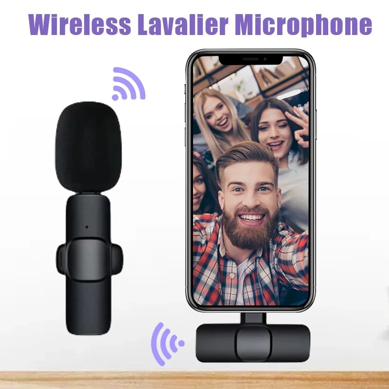 Button Hole Lavalier Wireless Lapel Microphone