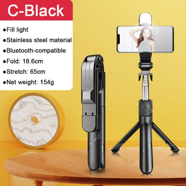 Bluetooth-compatible Wireless Selfie Stick Mini